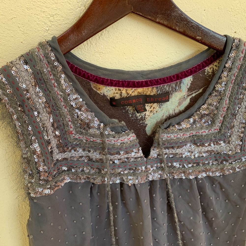 Common Thread sparkly blouse